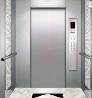 800KG 8 Orang Lift Penumpang Hidraulik Kantor Komersial VVVF Inverter