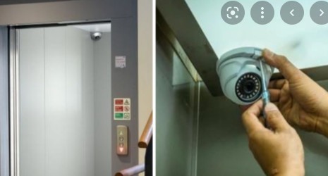 Lift Kamera Keamanan CCTV Analog