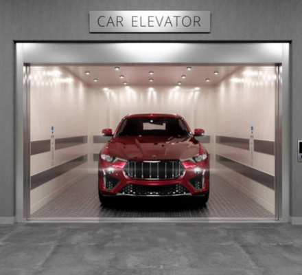 Lift Lift Mobil 7 Lantai Untuk Garasi Rumah Sensor Inframerah Traksi Gearless