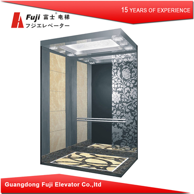 SS304 Cabin Maching Penumpang Lift Beban 1600KGS