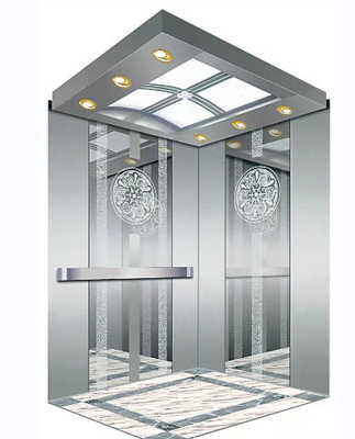 1350KG 18 Orang MRL Lift Rumah Stainless Steel Lift Penumpang Komersial