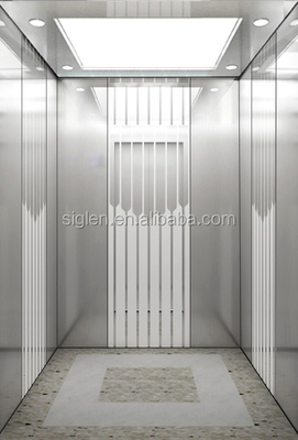 800KG 8 Orang Lift Penumpang Hidraulik Kantor Komersial VVVF Inverter