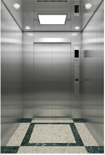1050KG 14 Orang Lift Penumpang MRL 3.0m / s Lift Untuk Bangunan Tempat Tinggal