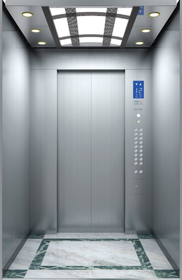 TUV MRL Gearless Elevator 1000KG 10 Orang Ruang Mesin Kurang Angkat
