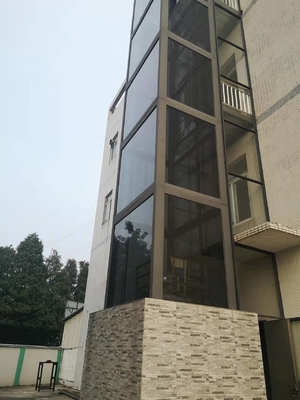 0,63m/s 320KG Lift Rumah Tanpa Poros 4 Orang Lift Kaca Perumahan