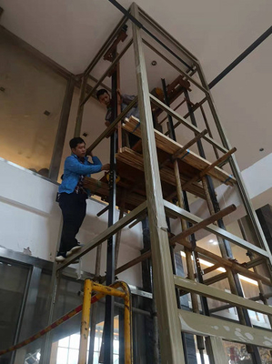 Traksi Tanpa Gigi 400KG MRL Elevator VVVF Motor Roomless Lift