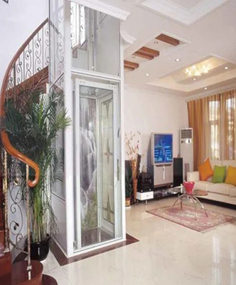 VVVF Terkendali 500KG Personal Lift Lift Hidrolik 1.5m / s Untuk Villas