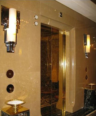 Stainless Steel 304 Residential Elevator Untuk Rumah VVVF Drive 2.5m / s