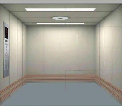 T Guide Rail Lift Penumpang Hidrolik 3000KG Lift Untuk Bangunan Komersial
