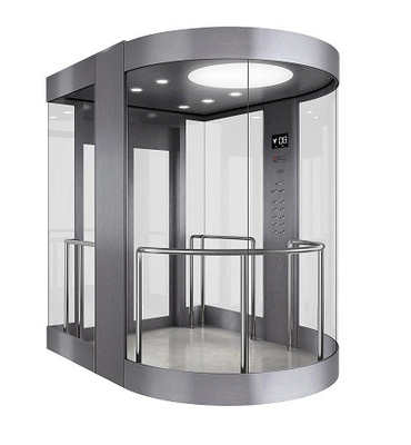 2m/s Panoramic Elevator 1150KG Barang Dan Lift Penumpang