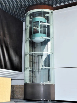1350KG FUJI Observation Elevator 2.5m / s Ruang Mesin Kurang Angkat
