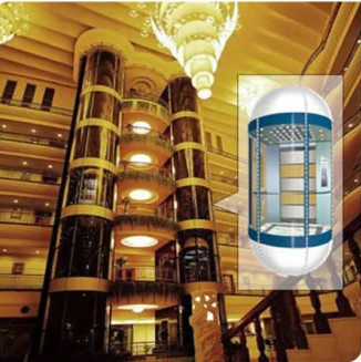 Lift Kaca Panorama Pintu Kaca