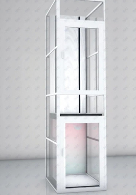 2.5m/s 1250KG Panoramic Glass Lift Tampilan 360 Derajat Lift Transparan