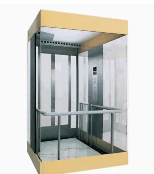 FUJI 5 Orang Panoramic Elevator VVVF Drive Di Supermarket