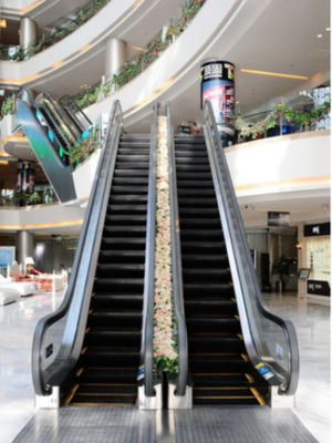 Shopping Mall Moving Walk Eskalator 35 Derajat Tempered Glass Fuji