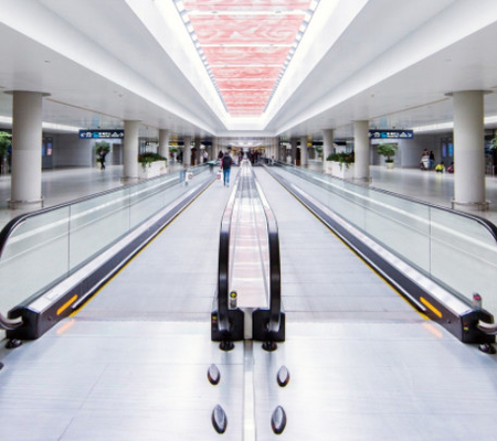 5 Ton Belt Type Moving Walkway 13 Derajat Moving Walk Eskalator