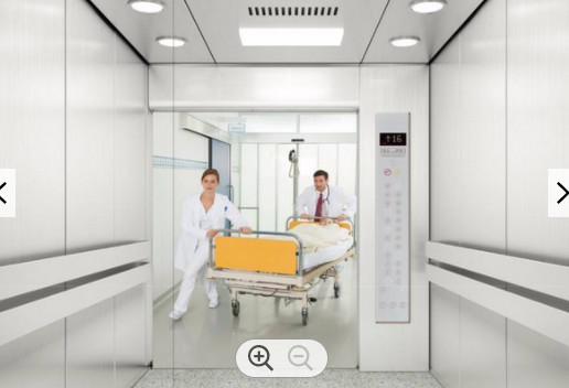 400KG 2 Orang Komersial Lift Kursi Roda Tiga Sisi Pegangan Fujielevator