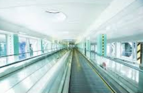 VVVF Controlled Airport Moving Walkway 0.65m/s Eskalator Dan Travelator