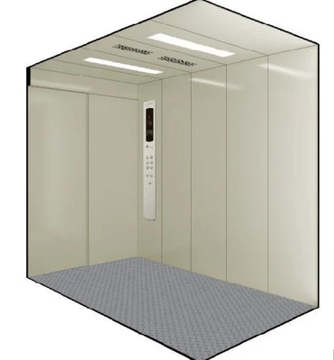 Lift Mobil Kaca Stainless Steel Garis Rambut 1200KG VVVF Drive