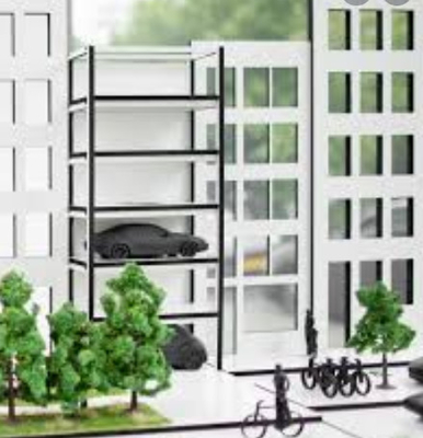 0,75m/s Bangunan Parkir Kendaraan Lift Lift ICP AC VVVF Traksi