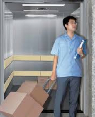4000KG 2m / s Lift Barang Luar Ruangan VVVF Inveter Machine Room