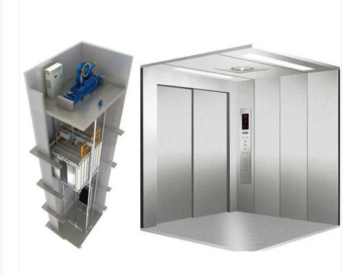 Mikrokontroler MRL Gearless Elevator 1300KG 12 Orang Mesin Tanpa Ruangan