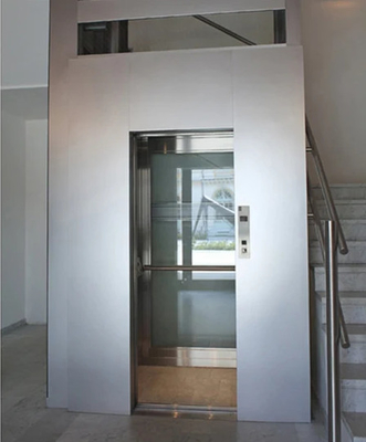 PM Gearless Traction MRL Elevator 1.0m/s 400KG 4 Lift Penumpang