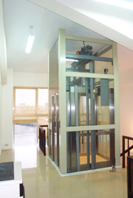 PM Gearless Traction MRL Elevator 1.0m/s 400KG 4 Lift Penumpang